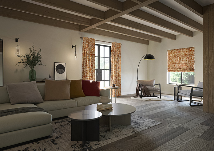 Trailing Vines, Firestalk - Made to Measure Curtains - Image 8